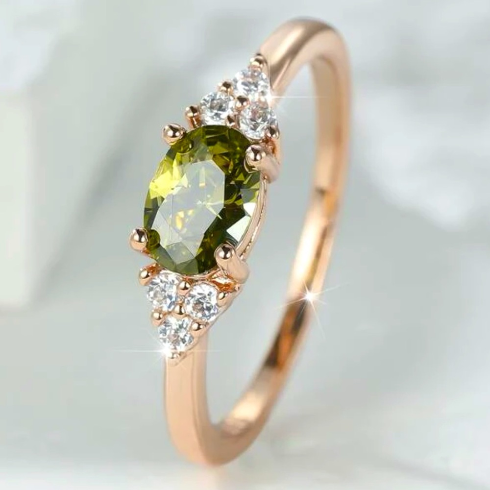 18k Gold Plated Cubic Zirconia Ring